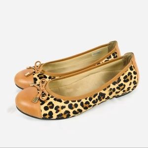 Vionic Orthaheel Minna Leopard Flat | Cognac